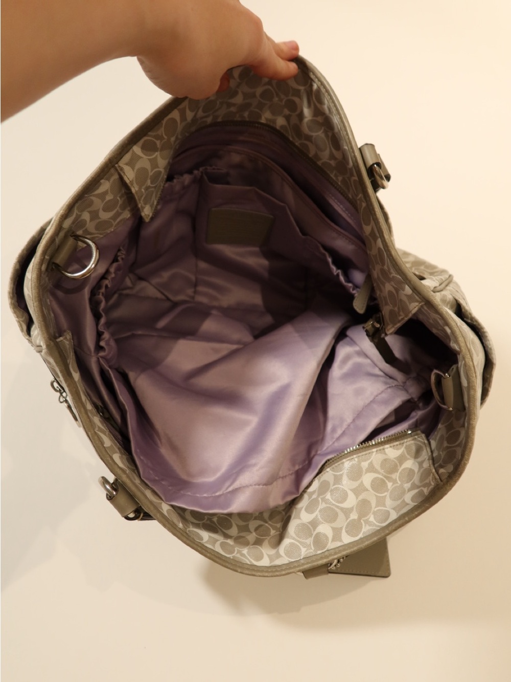 Coach Signature Large grey Tote - Picture 15 of 15